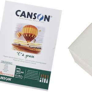BLOC CANSON “C” À GRAIN , A4, 30H., 180GRS.