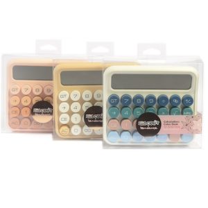 CALCULADORA IBI CRAFT TENDANCE, BIG DISPLAY 12 DÍGITOS, COLORES PASTEL