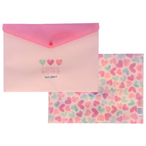 SOBRE PORTADOCUMENTOS C/BROCHE IBI CRAFT, 24x33cm, "LOVE IS IN THE AIR"