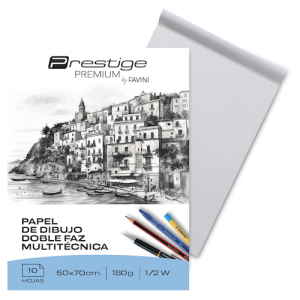 BLOC DE DIBUJO PRESTIGE 1/2W 180GRS.