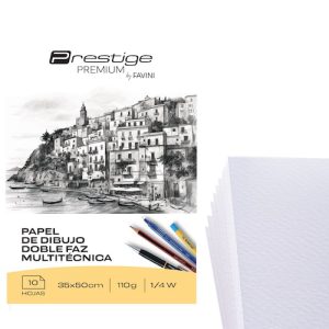 BLOC DE DIBUJO PRESTIGE 1/4W 110GR.