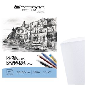 BLOC DE DIBUJO PRESTIGE 1/4W 180GRS.
