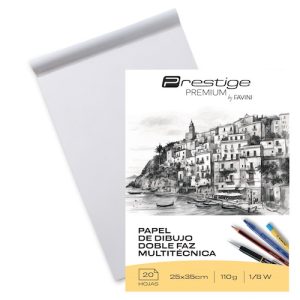 BLOC DE DIBUJO PRESTIGE 1/8W, 110GRS.