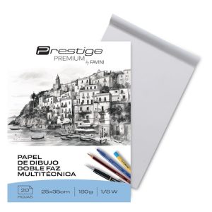 BLOC DE DIBUJO PRESTIGE 1/8W, 180GR.