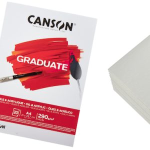 BLOC CANSON GRADUATE, ÓLEO & ACRILÍCO, A4, 20H., 290GRS.
