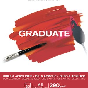 BLOC CANSON GRADUATE, ÓLEO & ACRILÍCO, A3, 20H., 290GRS.