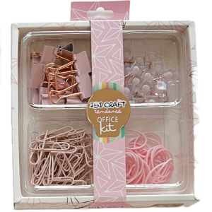 SET DE ESCRITORIO IBI CRAFT TENDANCE - OFFICE KIT, ROSA PASTEL