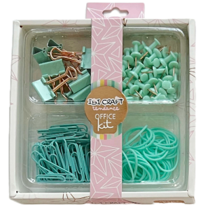 SET DE ESCRITORIO IBI CRAFT TENDANCE - OFFICE KIT, VERDE PASTEL