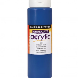 FRASCO DE PINTURA ACRÍLICA DALER ROWNEY "GRADUATE", 500ML, AZUL PRIMARIO