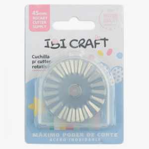 SET x 3 CUCHILLAS ROTATIVAS IBI CRAFT, 45 mm, CORTES SURTIDOS