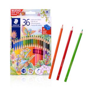 CAJÓN CON 24 CAJAS DE 36 LÁPICES DE COLORES STAEDTLER