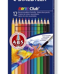 CAJA DE 12 LÁPICES DE COLORES STAEDTLER ACUARELABLES NORIS CLUB