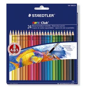 CAJA DE 24 LÁPICES DE COLORES STAEDTLER ACUARELABLES NORIS CLUB