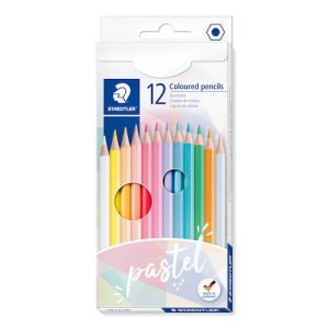 CAJA DE 12 LÁPICES DE COLORES PASTEL STAEDTLER