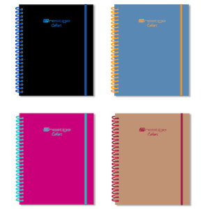 CUADERNO PRESTIGE COLORS, FORMATO ½ OFICIO, 150 HOJAS