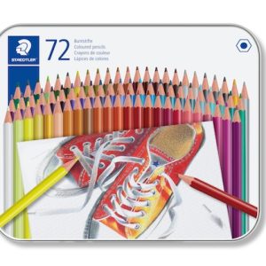EST. DE METAL CON 72 LÁPICES DE COLORES STAEDTLER