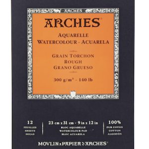 BLOC ARCHES AQUARELLE, 23x31CMS., 300GRS., 12H., GRANO GRUESO