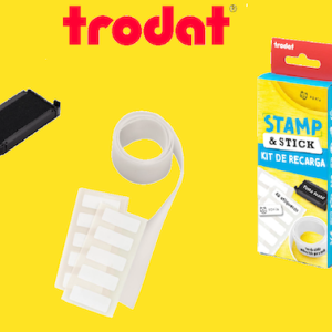 KIT DE RECARGA PARA SELLO DE MARCADO Y ETIQUETADO "TRODAT - STAMP & STICK"