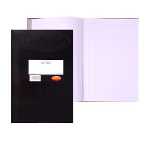 LIBRO DE ACTAS OMEGA, 100 HOJAS, NUMERADO