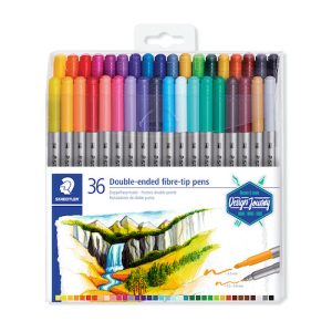 ESTUCHE C/36 MARCADORES STAEDTLER COLOR DOBLE PUNTA