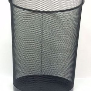 PAPELERA DE METAL CALADO,28 CM DE ALTO