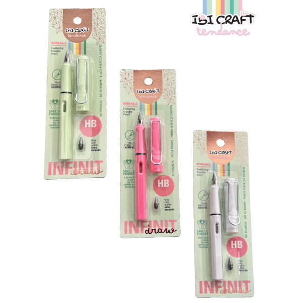 LÁPIZ INFINITO IBI CRAFT TENDANCE + MINA ADICIONAL HB