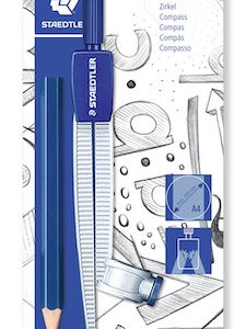 BLÍSTER C/COMPÁS METÁLICO ESCOLAR STAEDTLER 55055