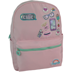 MOCHILA TWEENY, POLIESTER, 44,0*33,0*15,0 cms, ROSADO BRILLANTE