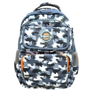 MOCHILA TWEENY, POLIESTER, 43,0*30,0*14,0 cms, DINOS. GRIS