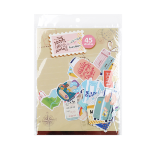 SET DE 45 TROQUELES ILUSTRADOS IBI CRAFT COLECCIÓN "TRAVEL"