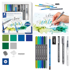 SET STAEDTLER LETTERING ACUARELA, 11 PIEZAS