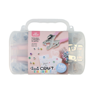 SET PINZA PERFORADORA/COLOCADORA P/OJALILLOS + 2 PUNTEROS Y 160 OJALILLOS IBI CRAFT