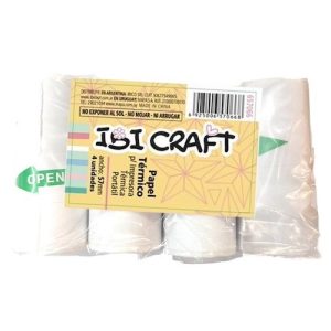 PACK CON 4 ROLLOS DE PAPEL TÉRMICO DE 57MM*4,5MTS, BLANCO