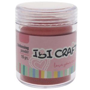 FRASCO DE POLVO PARA GRABADO EN RELIEVE IBI CRAFT, 15grs, ROJO 161A