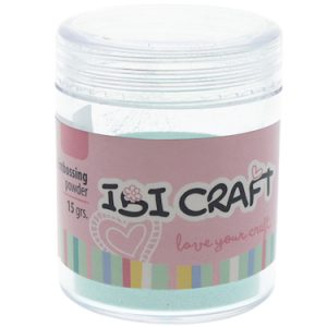 FRASCO DE POLVO PARA GRABADO EN RELIEVE IBI CRAFT, 15grs, VERDE PERLA 907A