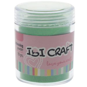 FRASCO DE POLVO PARA GRABADO EN RELIEVE IBI CRAFT, 15grs, VERDE 212A