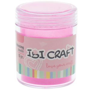 FRASCO DE POLVO PARA GRABADO EN RELIEVE IBI CRAFT, 15grs, ROSADO 211A