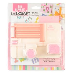MINI TROQUELADORA ALFABÉTICA IBI CRAFT (FORMATO DE LETRA 3,8x6,4cm)