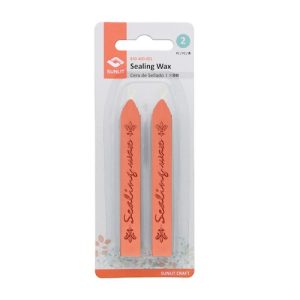 BLÍSTER C/2 BARRAS DE CERA PARA SELLO DE ESTAMPADO, NARANJA
