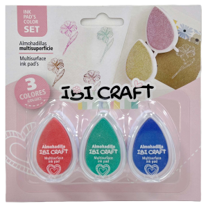 SET DE 3 ALMOHADILLAS MULTI SUPERFICIE IBI CRAFT, COLORES CLAROS