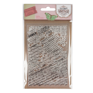SET DE SELLOS SILICONADOS CRISTAL P/BASE ACRÍLICA IBI CRAFT, 1 PIEZA SERIE "NOTAS"
