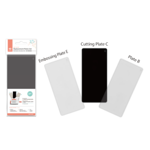 SET x 3 PLACAS DE REPUESTO (B, C, E) P/MÁQ.TROQUELADORAS SUNLIT / IBI CRAFT DE 3"