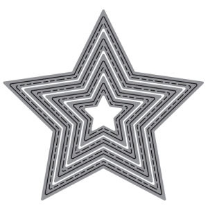 TROQUEL DE CORTE, FORMA ESTRELLA P/MÁQ. TROQUELADORA DE 3" Y 6"