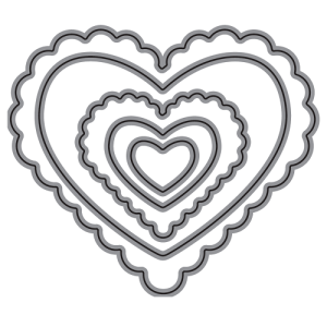 TROQUEL DE CORTE, FORMA CORAZÓN P/MÁQ. TROQUELADORA DE 3" Y 6"