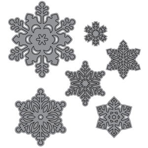 TROQUEL DE CORTE, FORMA COPOS DE NIEVE P/MÁQ. TROQUELADORA DE 6"