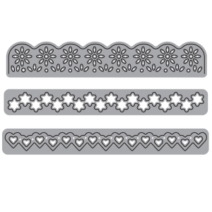 TROQUEL DE CORTE, FORMA CINTAS DECORATIVAS P/MÁQ. TROQUELADORA DE 3" Y 6"