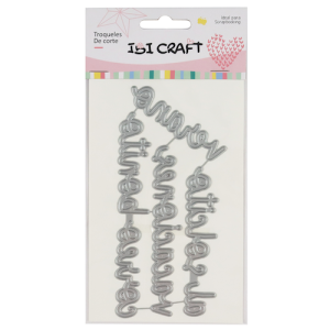 TROQUEL DE CORTE, FORMAS SERIE VACACIONES (4 PIEZAS) IBI CRAFT, CORREO BONITO - COLEC. "MUY CUCÚ"