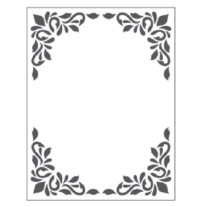 MATRIZ DE RELIEVE, TRAMA MARCO DECORATIVO P/MÁQ.TROQUELADORA DE 6"