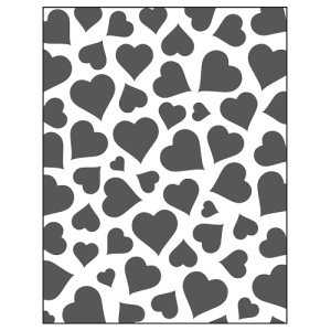 MATRIZ DE RELIEVE, TRAMA CORAZÓN 1 P/MÁQ. TROQUELADORA DE 6"