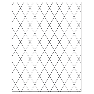MATRIZ DE RELIEVE, TRAMA ROMBOS P/MÁQ.TROQUELADORA DE 6"